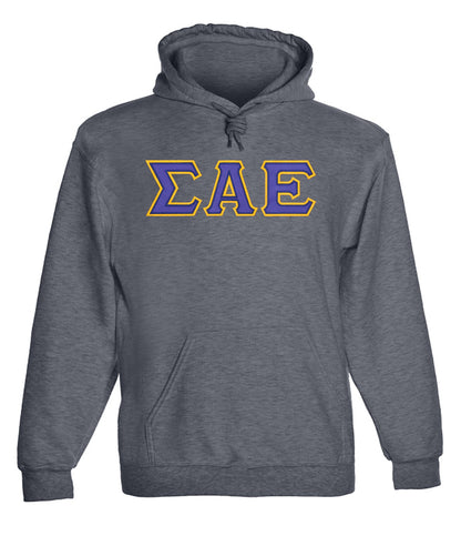 Sigma Alpha Epsilon Twill Letter Hoodies