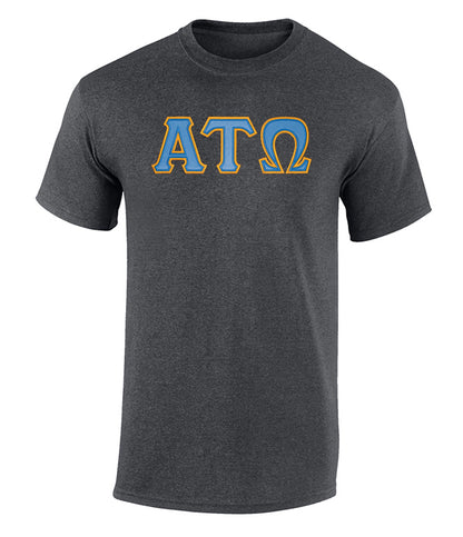 Alpha Tau Omega Twill Letter Tee