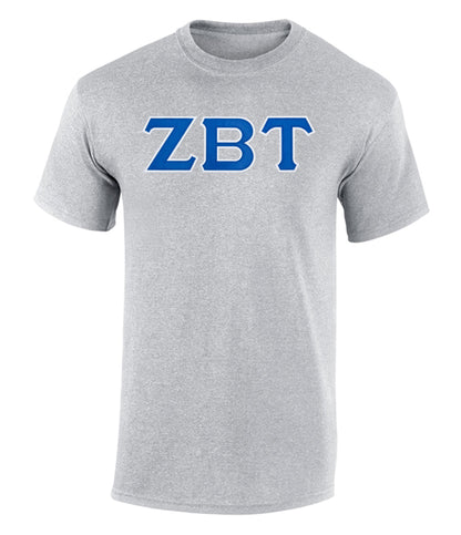 Zeta Beta Tau Twill Letter Tee