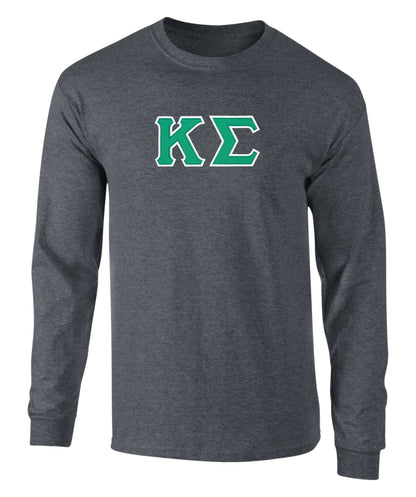 Kappa Sigma Twill Letter Long Sleeve Tee