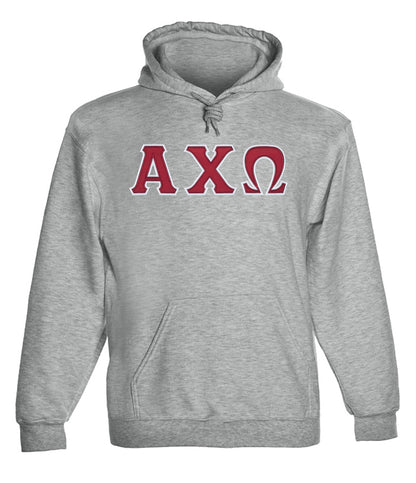 Alpha Chi Omega Twill Letter Hoody