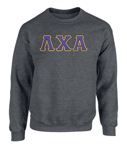 Lambda Chi Alpha Twill Letter Crewneck Sweatshirt