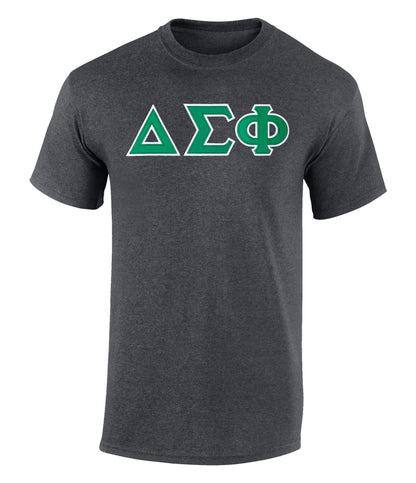 Delta Sigma Phi Twill Letter Tee