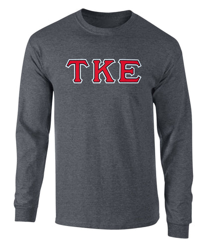 Tau Kappa Epsilon Twill Letter Long Sleeve Tee