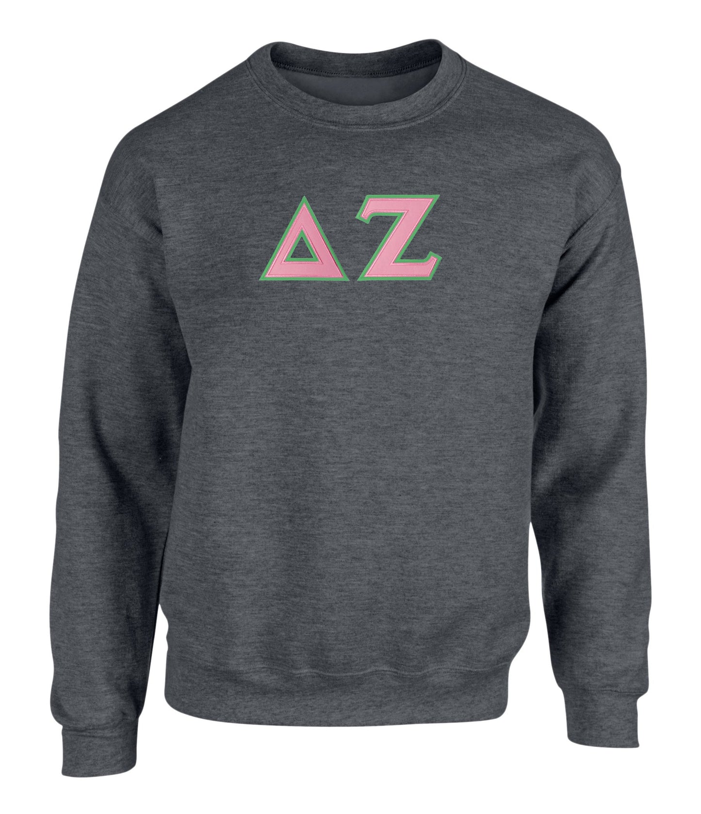 Delta Zeta Twill Letter Crewneck Sweatshirt