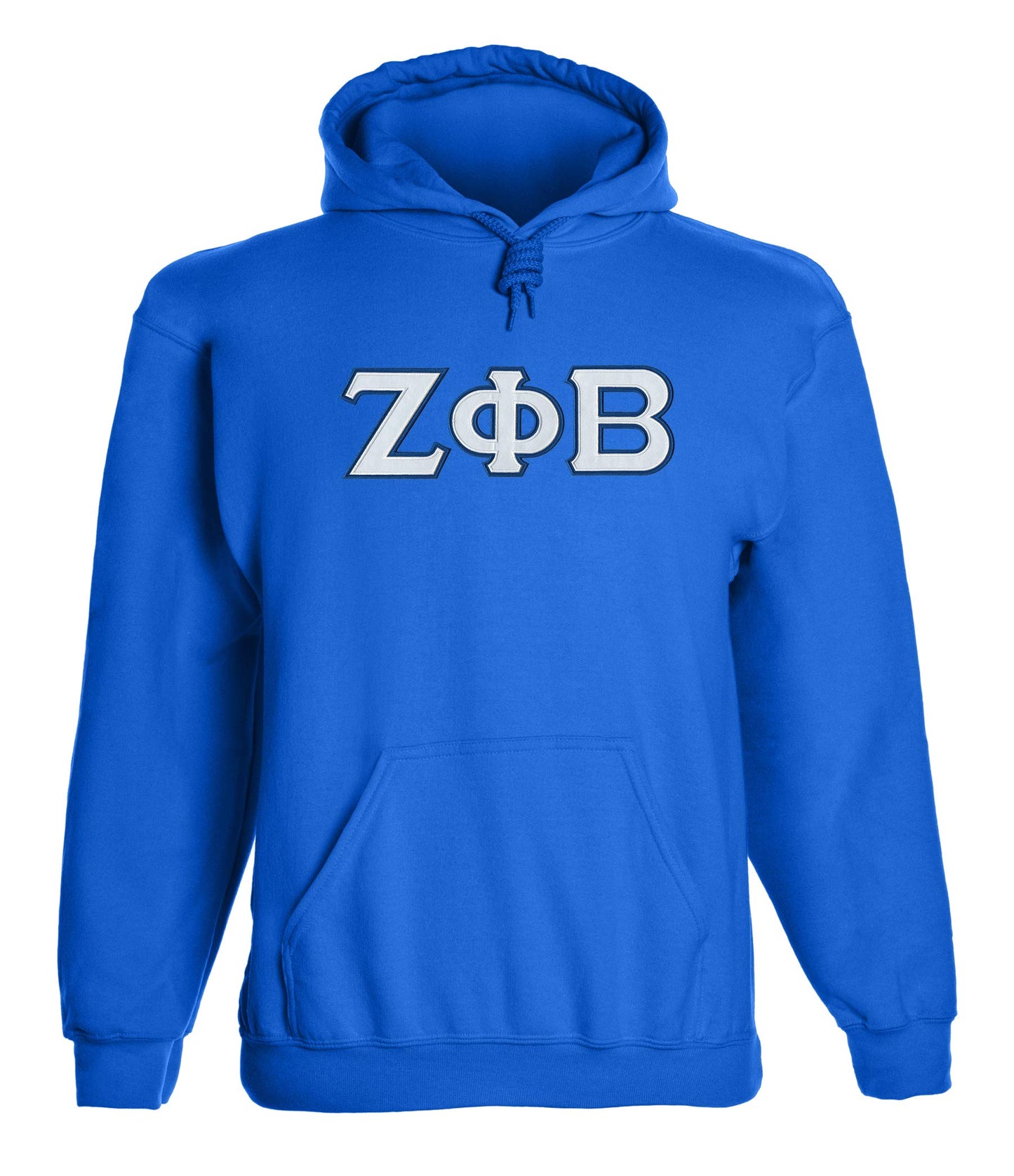 Zeta Phi Beta Embroidered Twill Letter Hoodie