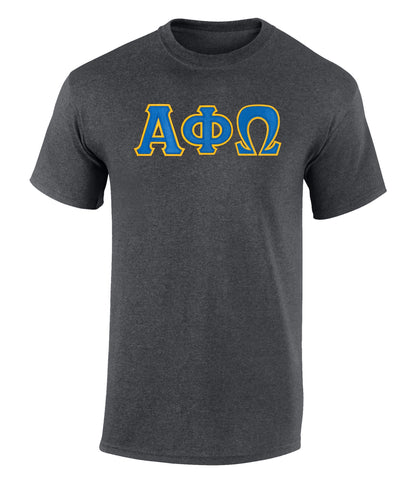 Alpha Phi Omega Twill Letter Tee