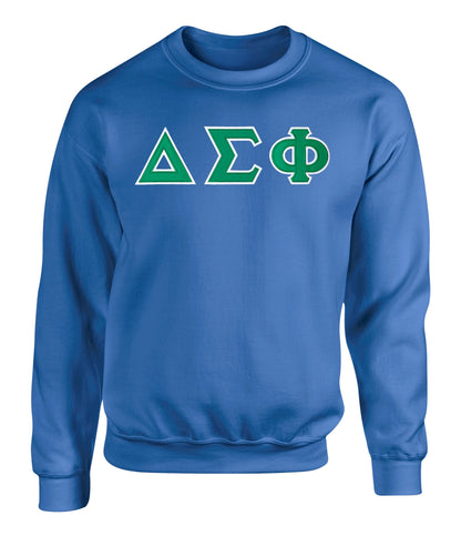 Delta Sigma Phi Twill Letter Crewneck Sweatshirt