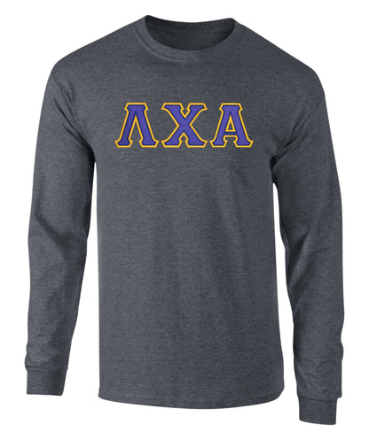 Lambda Chi Alpha Twill Letter Long Sleeve Tee