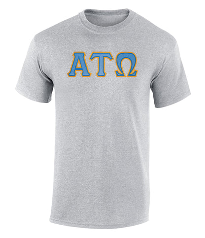 Alpha Tau Omega Twill Letter Tee