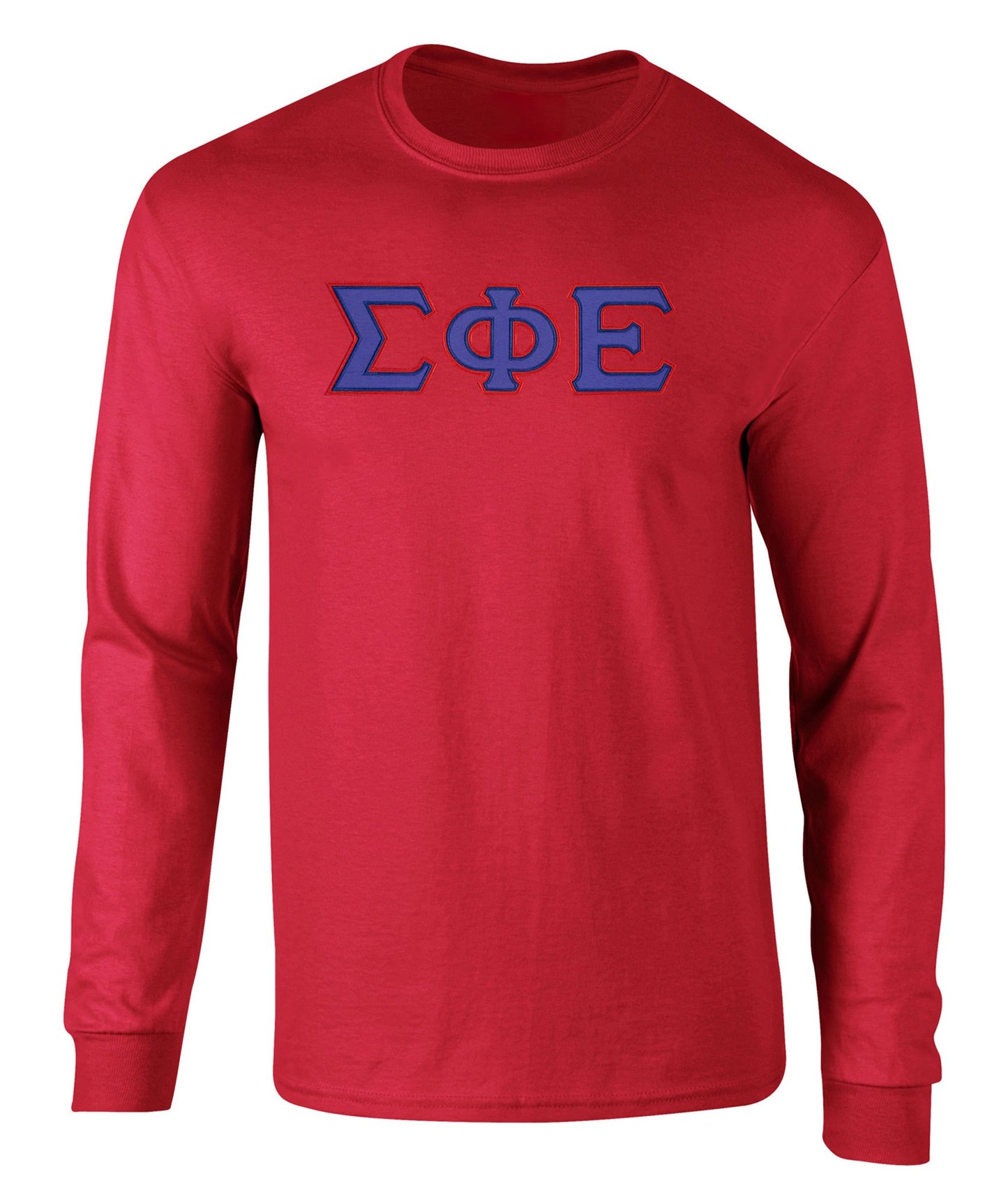 Sigma Phi Epsilon Twill Letter Long Sleeve Tee