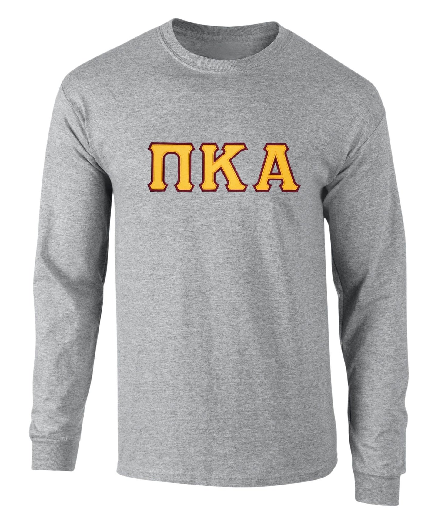 Pi Kappa Alpha Twill Letter Long Sleeve T Shirt