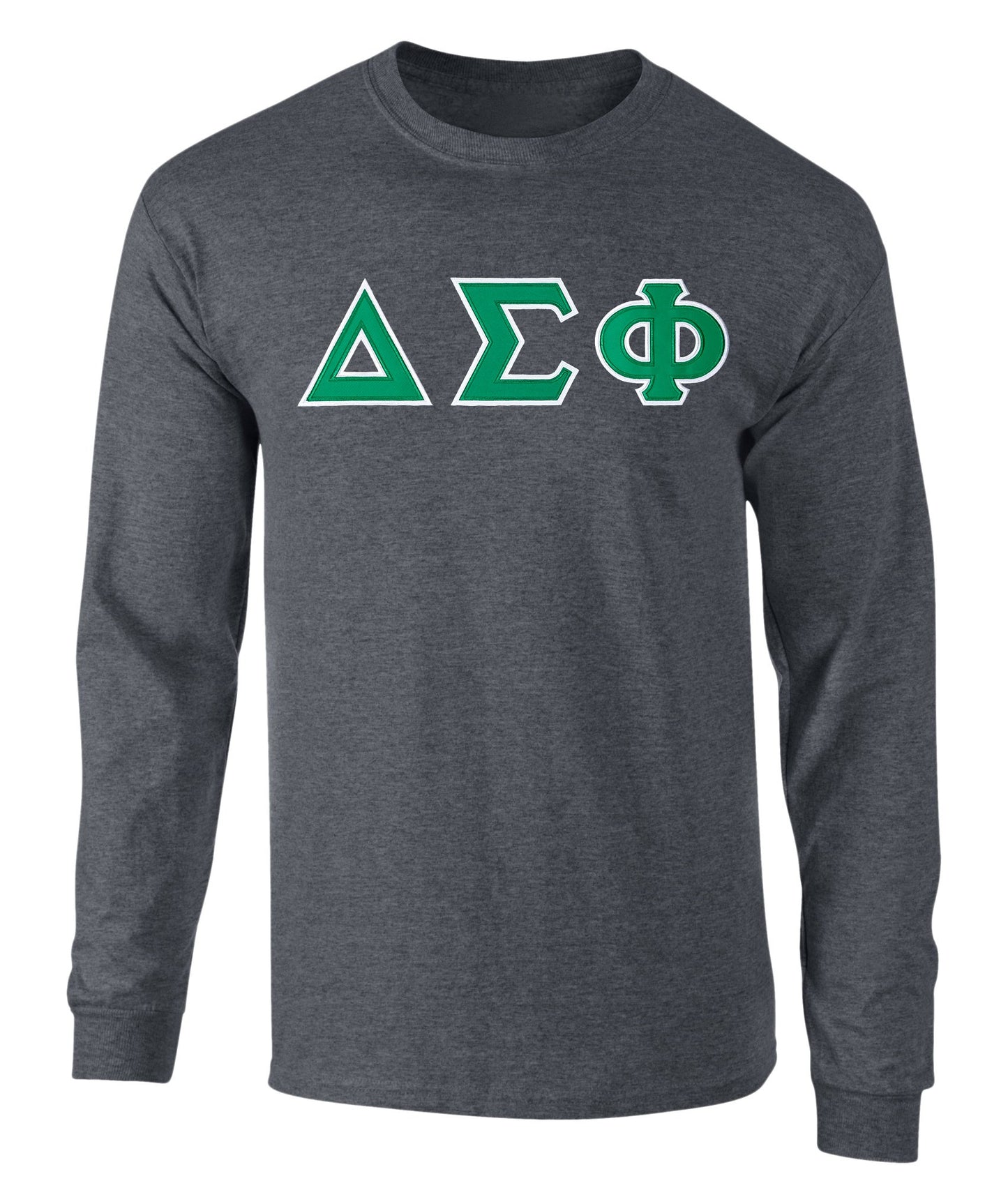 Delta Sigma Phi Twill Letter Long Sleeve Tee