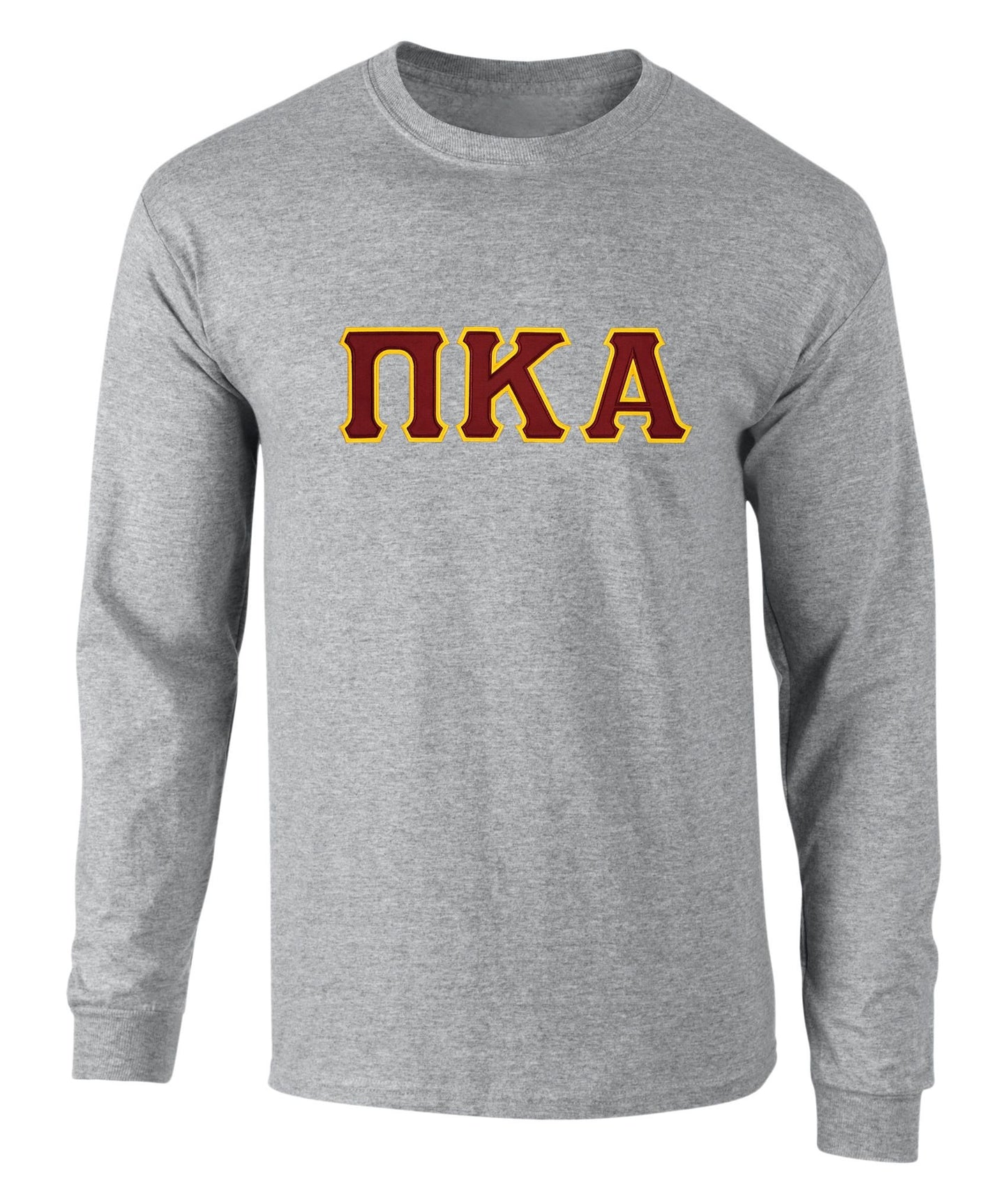 Pi Kappa Alpha Twill Letter Long Sleeve T Shirt