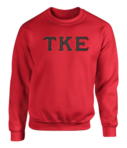 Tau Kappa Epsilon Twill Letter Crewneck Sweatshirt