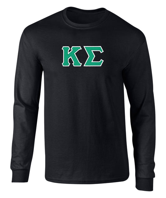 Kappa Sigma Twill Letter Long Sleeve Tee