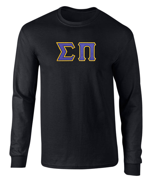 Sigma Pi Twill Letter Long Sleeve Tee