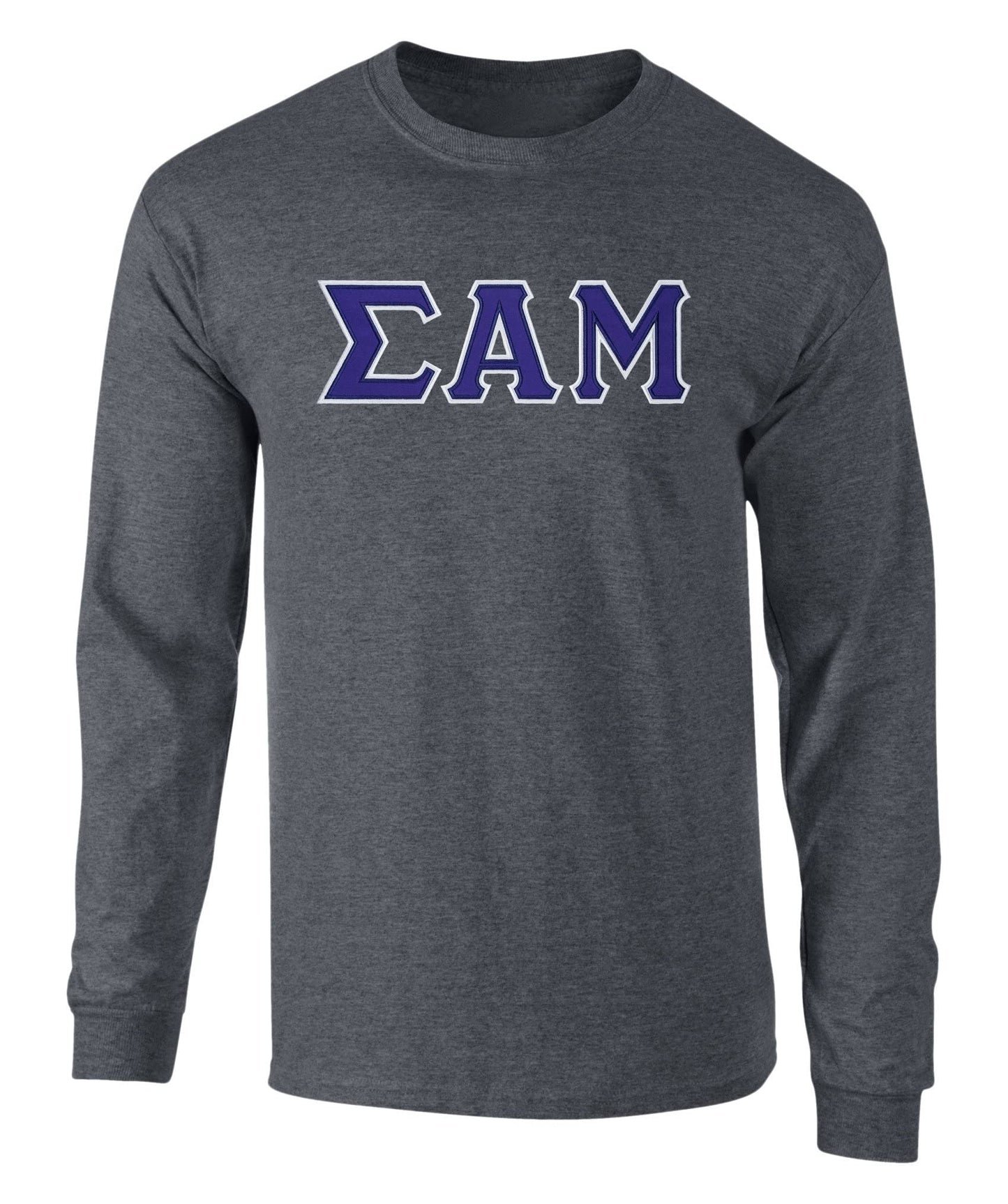 Sigma Alpha Mu Twill Letter Long Sleeve T Shirt