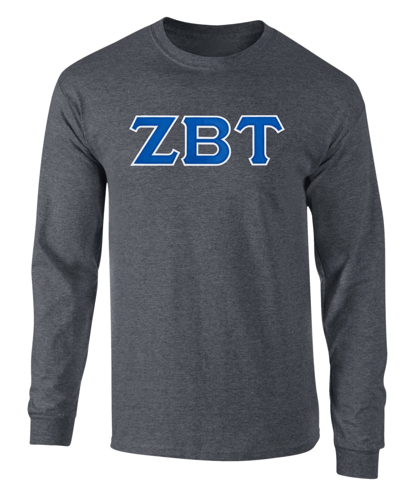 Zeta Beta Tau Twill Letter Long Sleeve Tee