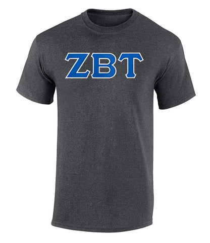 Zeta Beta Tau Twill Letter Tee