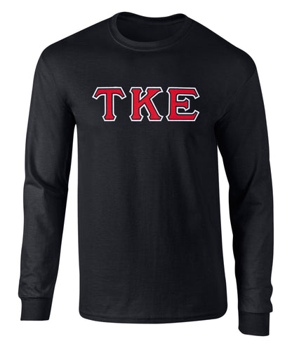 Tau Kappa Epsilon Twill Letter Long Sleeve Tee