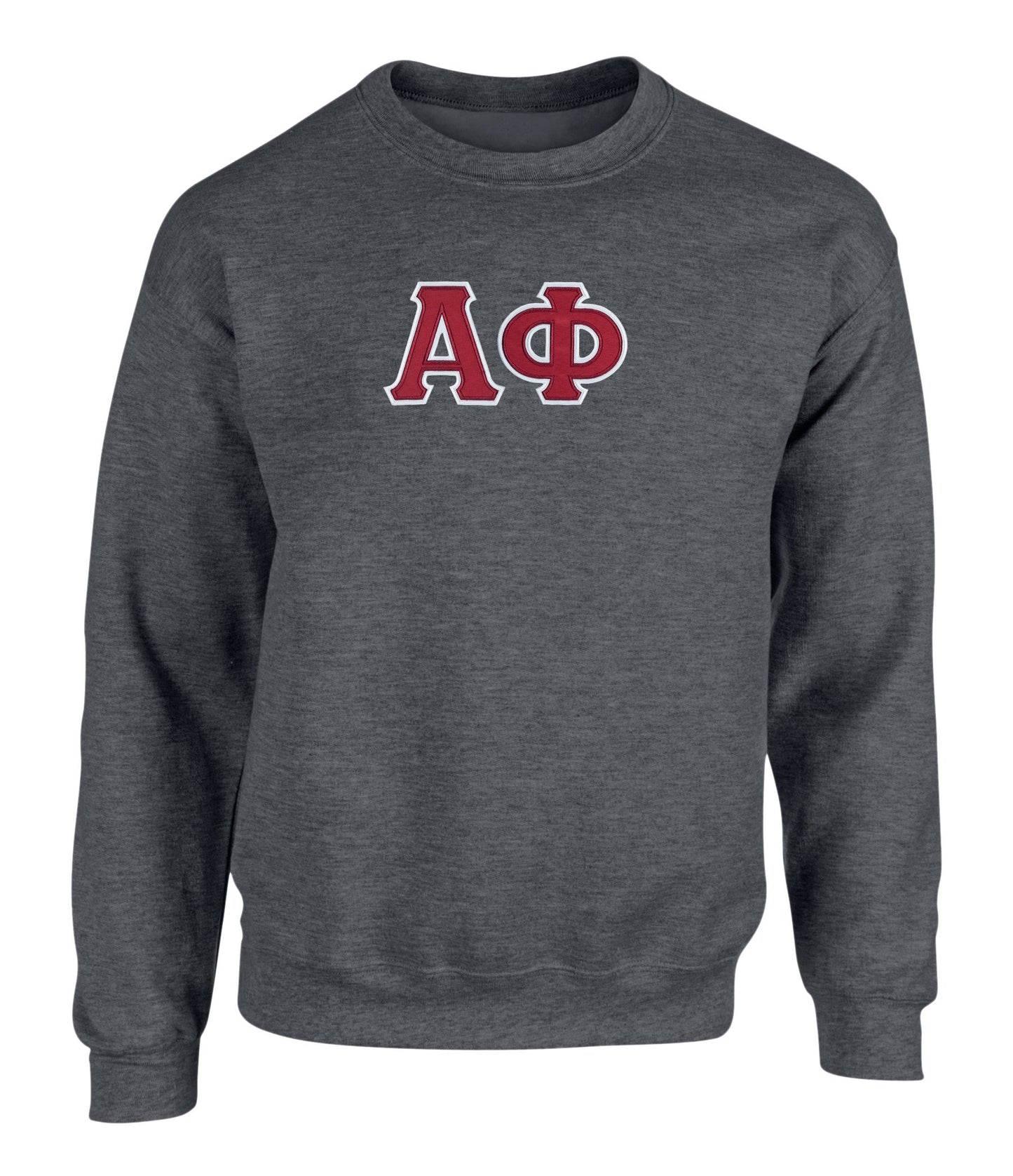 Alpha Phi Twill Letter Crewneck Sweatshirt