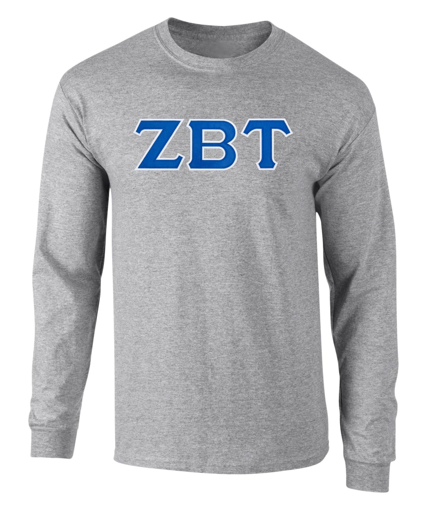 Zeta Beta Tau Twill Letter Long Sleeve Tee