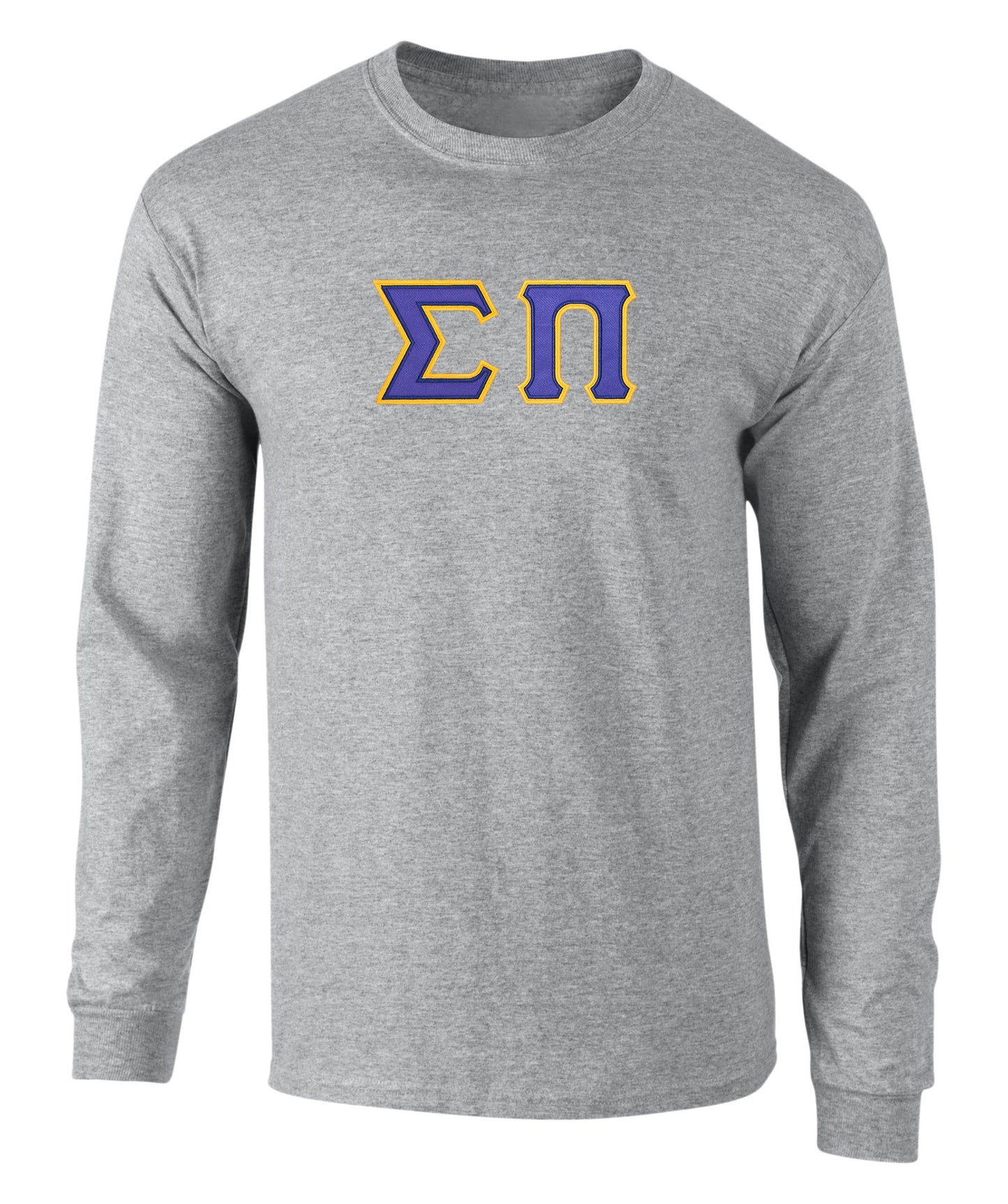 Sigma Pi Twill Letter Long Sleeve Tee