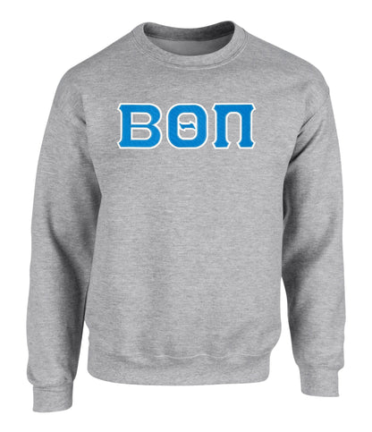 Beta Theta Pi Twill Letter Crewneck Sweatshirt