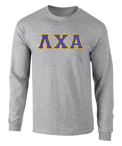 Lambda Chi Alpha Twill Letter Long Sleeve Tee