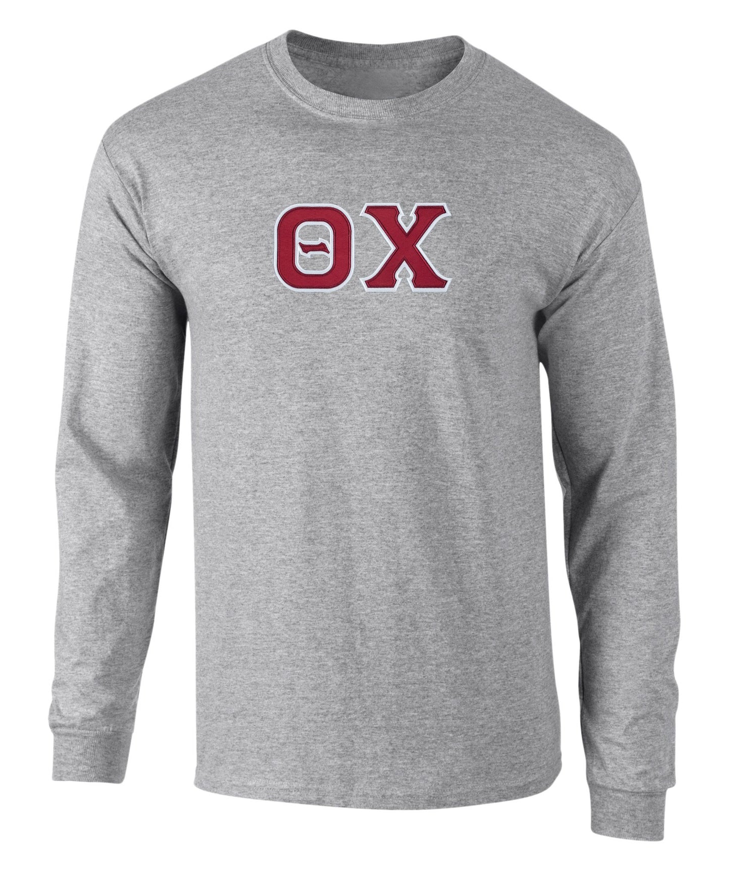 Theta Chi Twill Letter Long Sleeve Tee