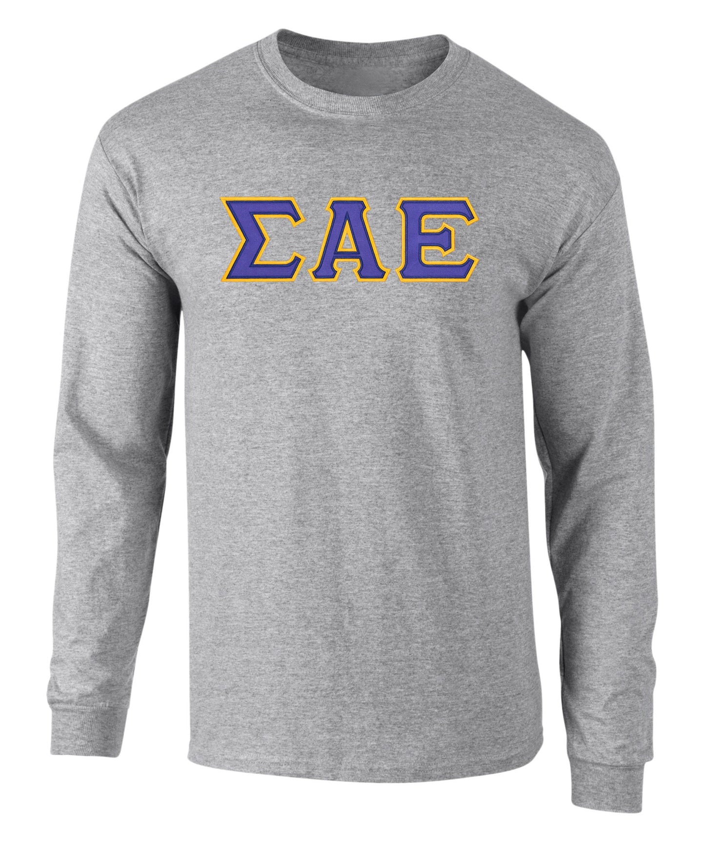 Sigma Alpha Epsilon Twill Letter Long Sleeve Tee