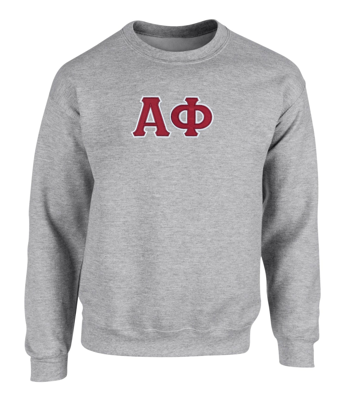 Alpha Phi Twill Letter Crewneck Sweatshirt