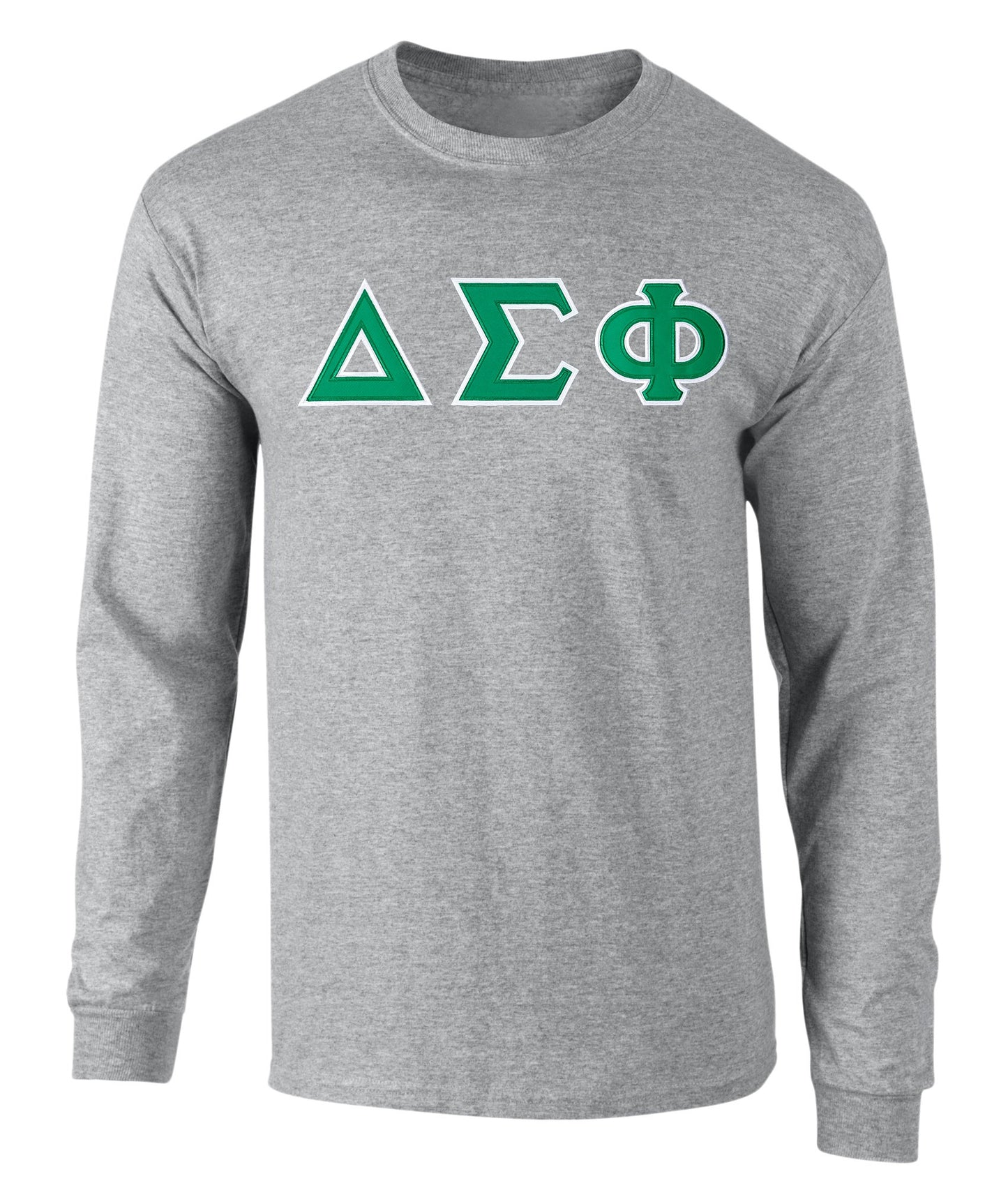 Delta Sigma Phi Twill Letter Long Sleeve Tee