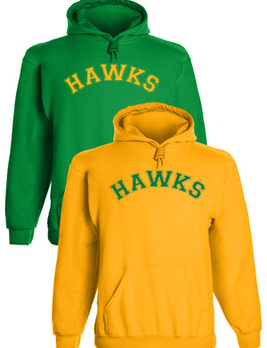 Heavyweight Hoodie With Custom Team/Mascot Print - <Green/Gold