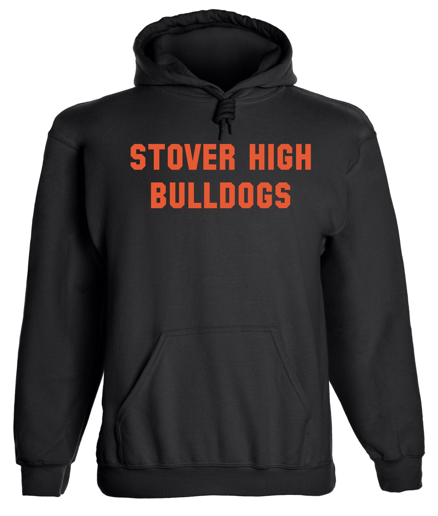 Heavyweight Hoodie With Custom Team/Mascot Print - <Black/Orange