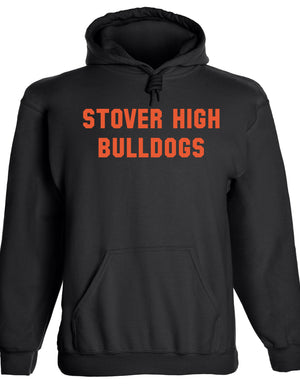 Heavyweight Hoodie With Custom Team/Mascot Print - Orange/Black