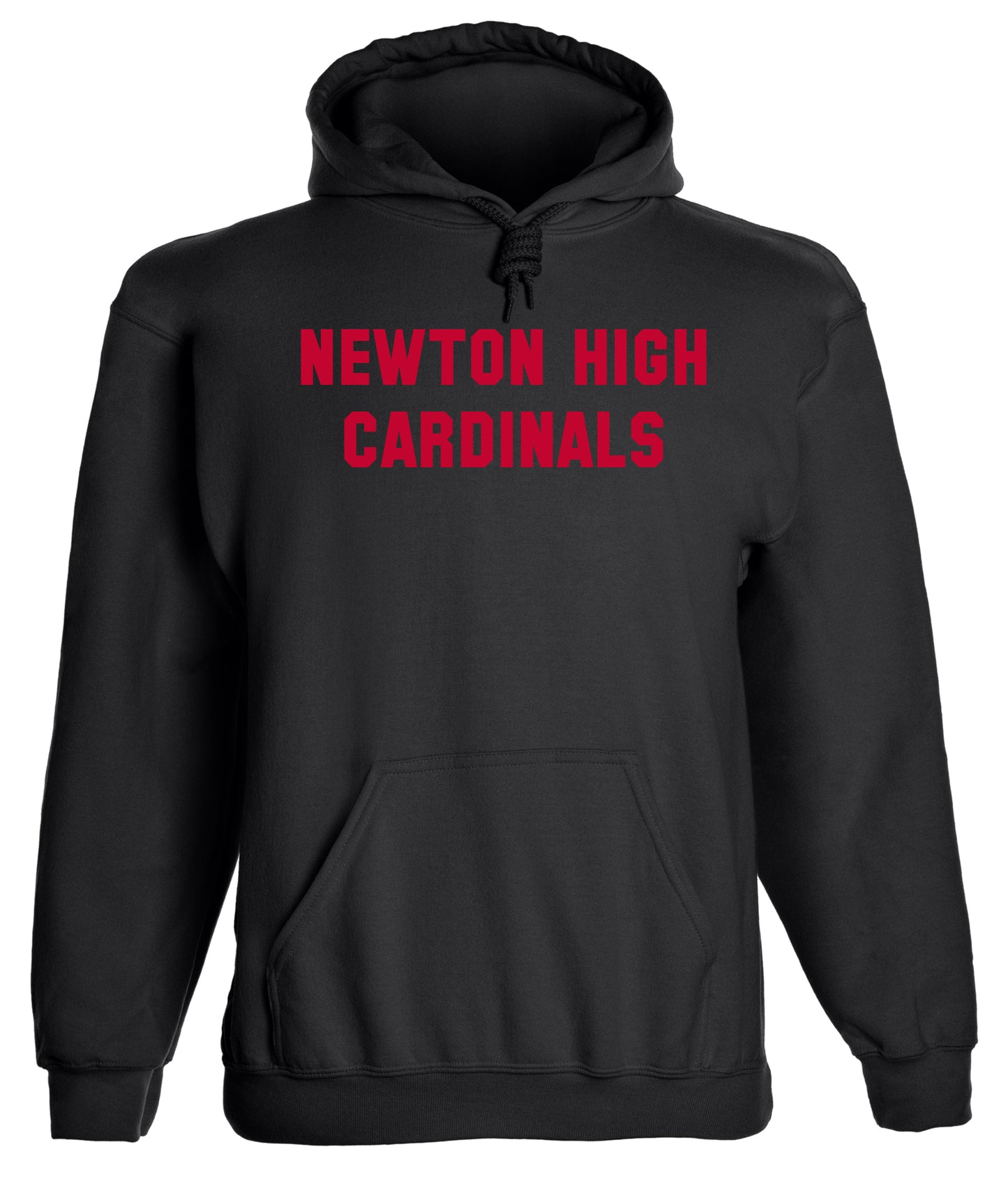 Heavyweight Hoodie With Custom Team/Mascot Print - <Black/Red