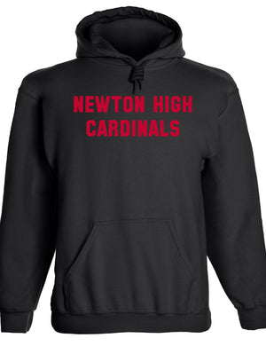 Heavyweight Hoodie With Custom Team/Mascot Print - Red/Black