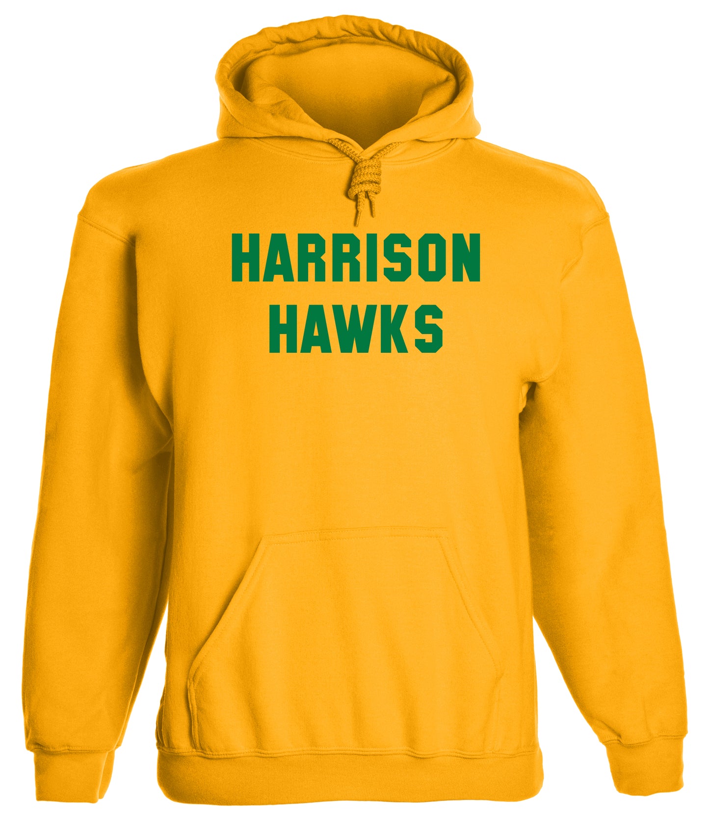 Heavyweight Hoodie With Custom Team/Mascot Print - <Green/Gold