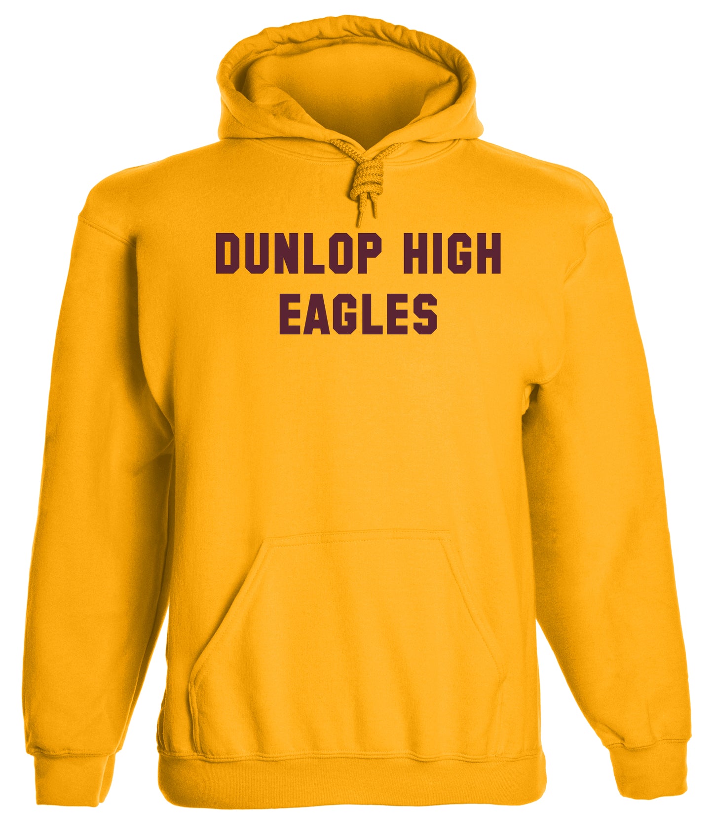 Heavyweight Hoodie With Custom Team/Mascot Print - <Maroon/Gold