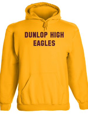 Heavyweight Hoodie With Custom Team/Mascot Print - <Maroon/Gold