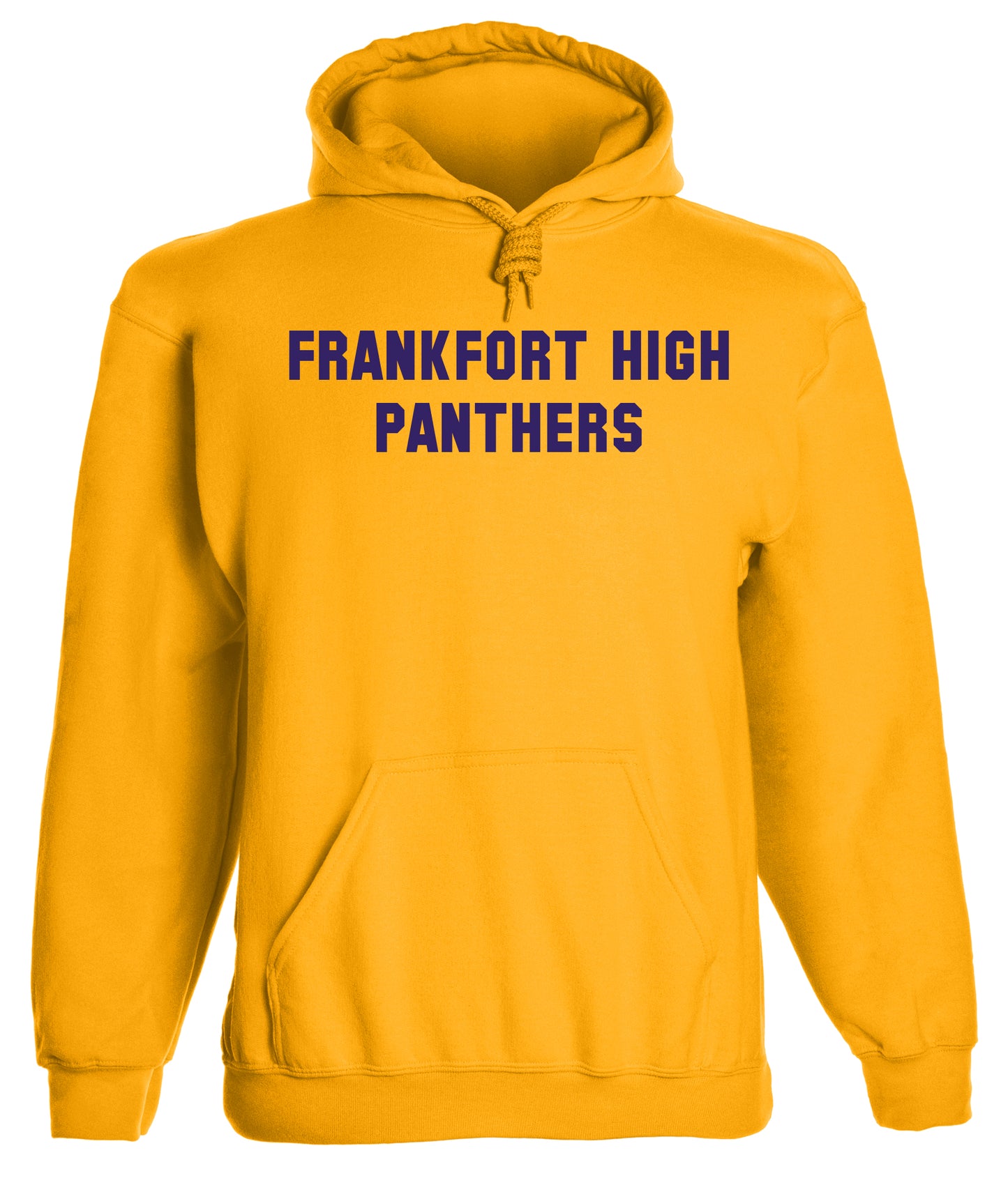 Heavyweight Hoodie With Custom Team/Mascot Print - <Purple/Gold