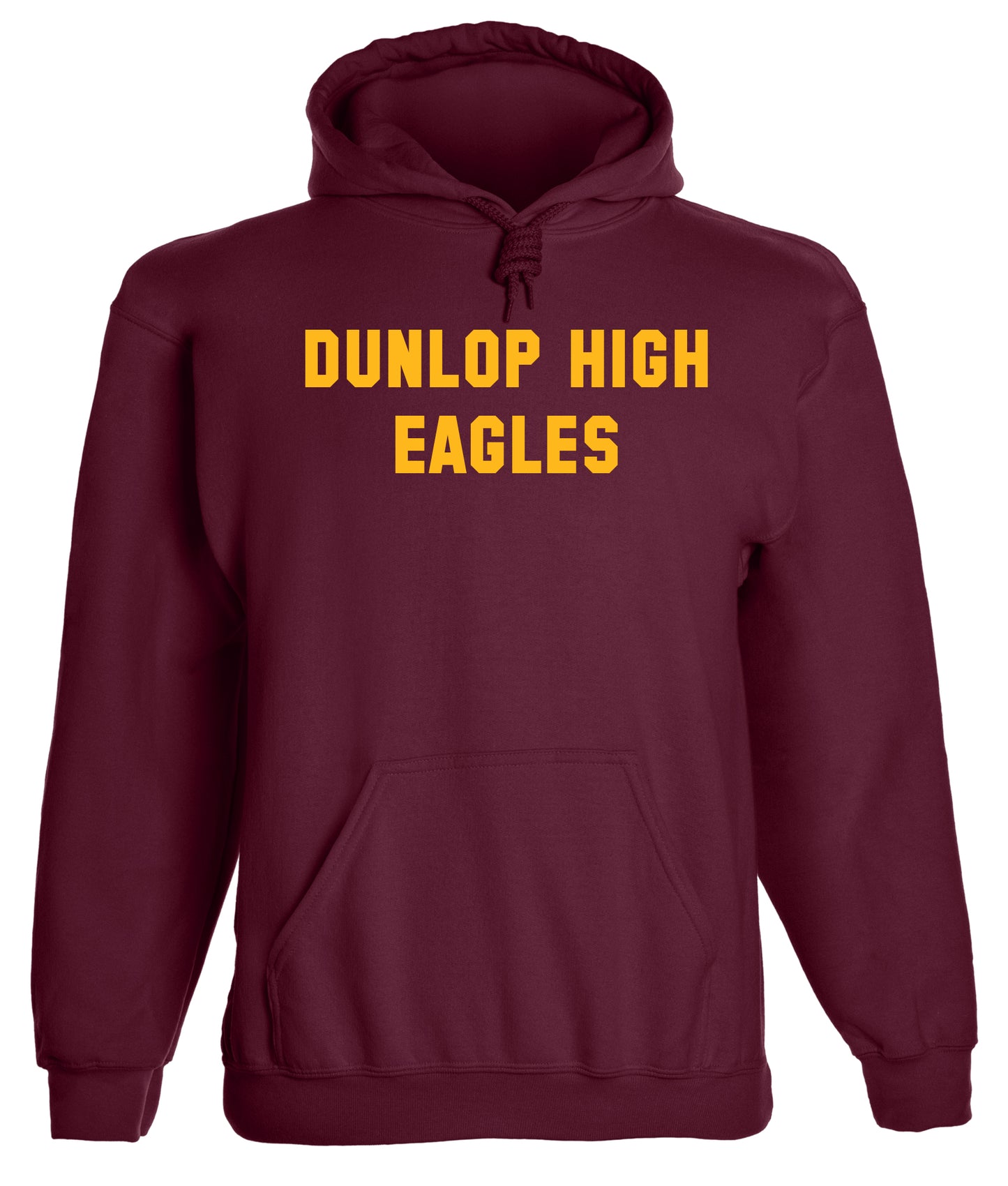 Heavyweight Hoodie With Custom Team/Mascot Print - <Maroon/Gold