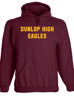 Heavyweight Hoodie With Custom Team/Mascot Print - Gold/Maroon