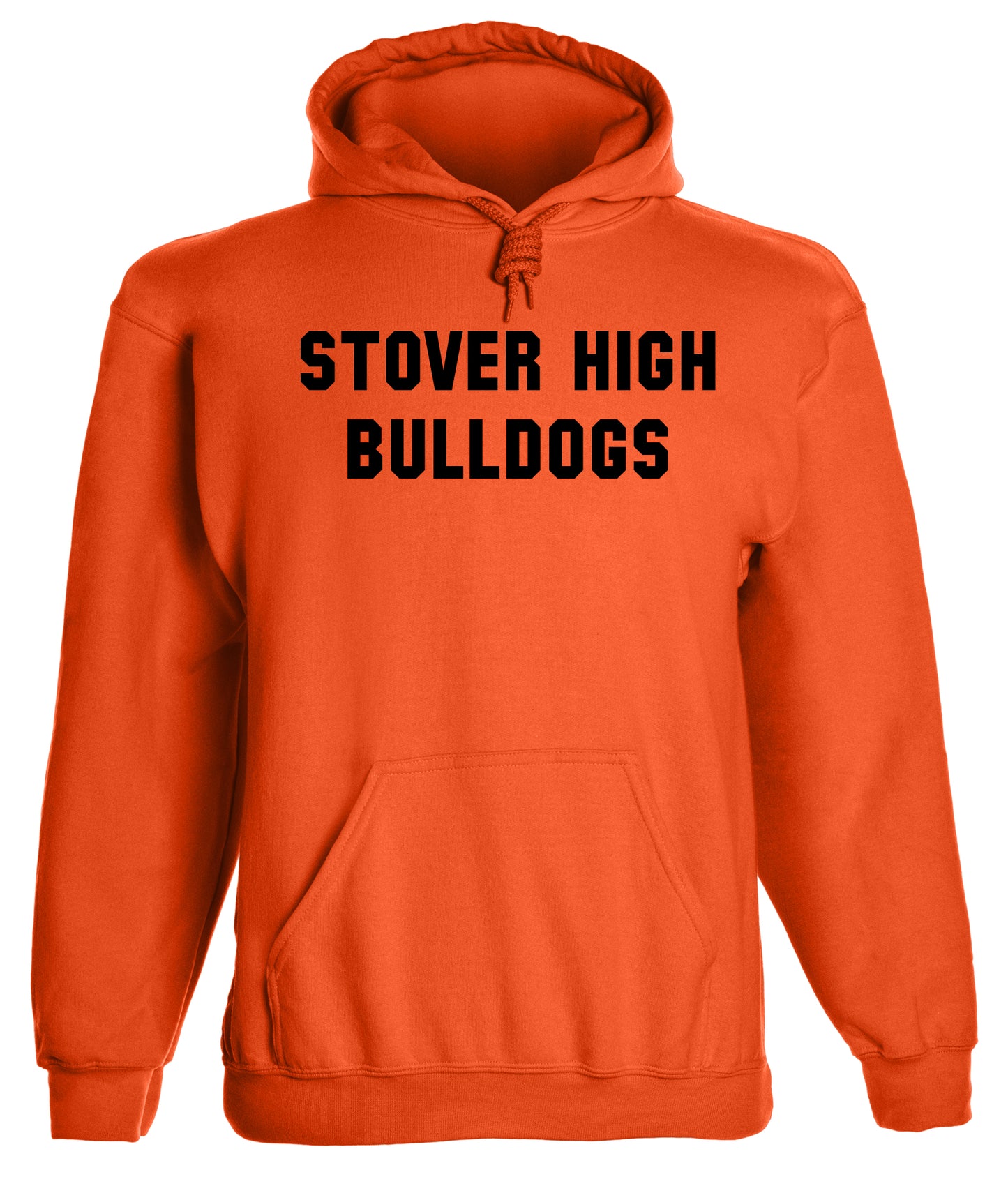 Heavyweight Hoodie With Custom Team/Mascot Print - <Black/Orange