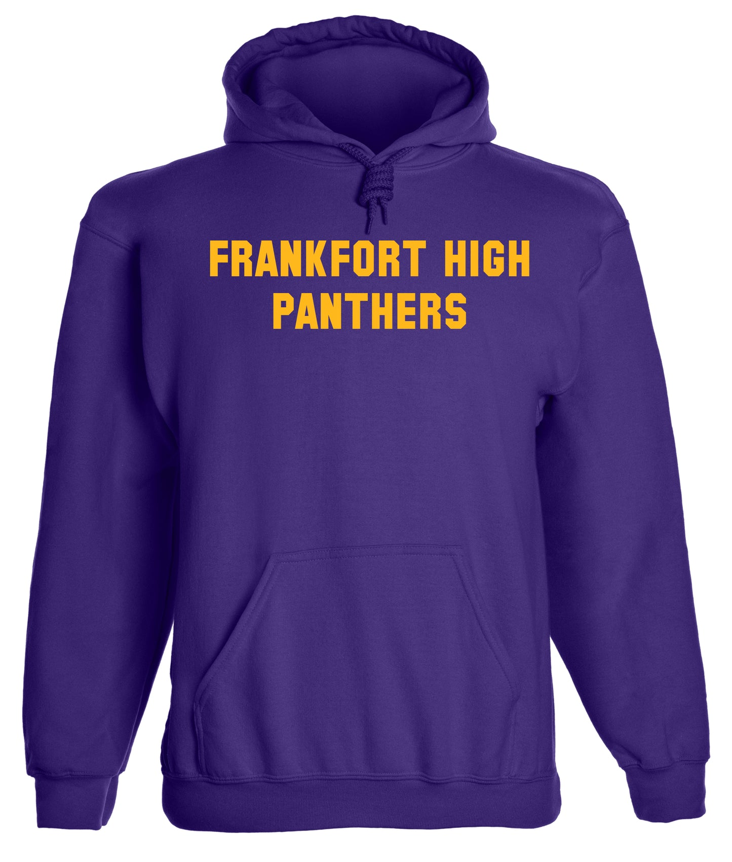 Heavyweight Hoodie With Custom Team/Mascot Print - <Purple/Gold