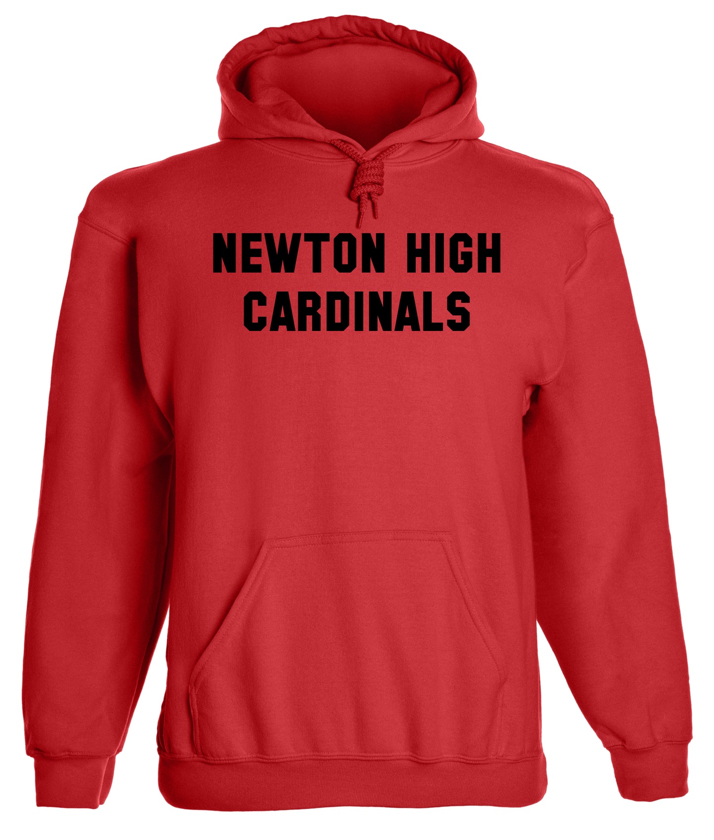 Heavyweight Hoodie With Custom Team/Mascot Print - <Black/Red