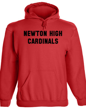 Heavyweight Hoodie With Custom Team/Mascot Print - <Black/Red