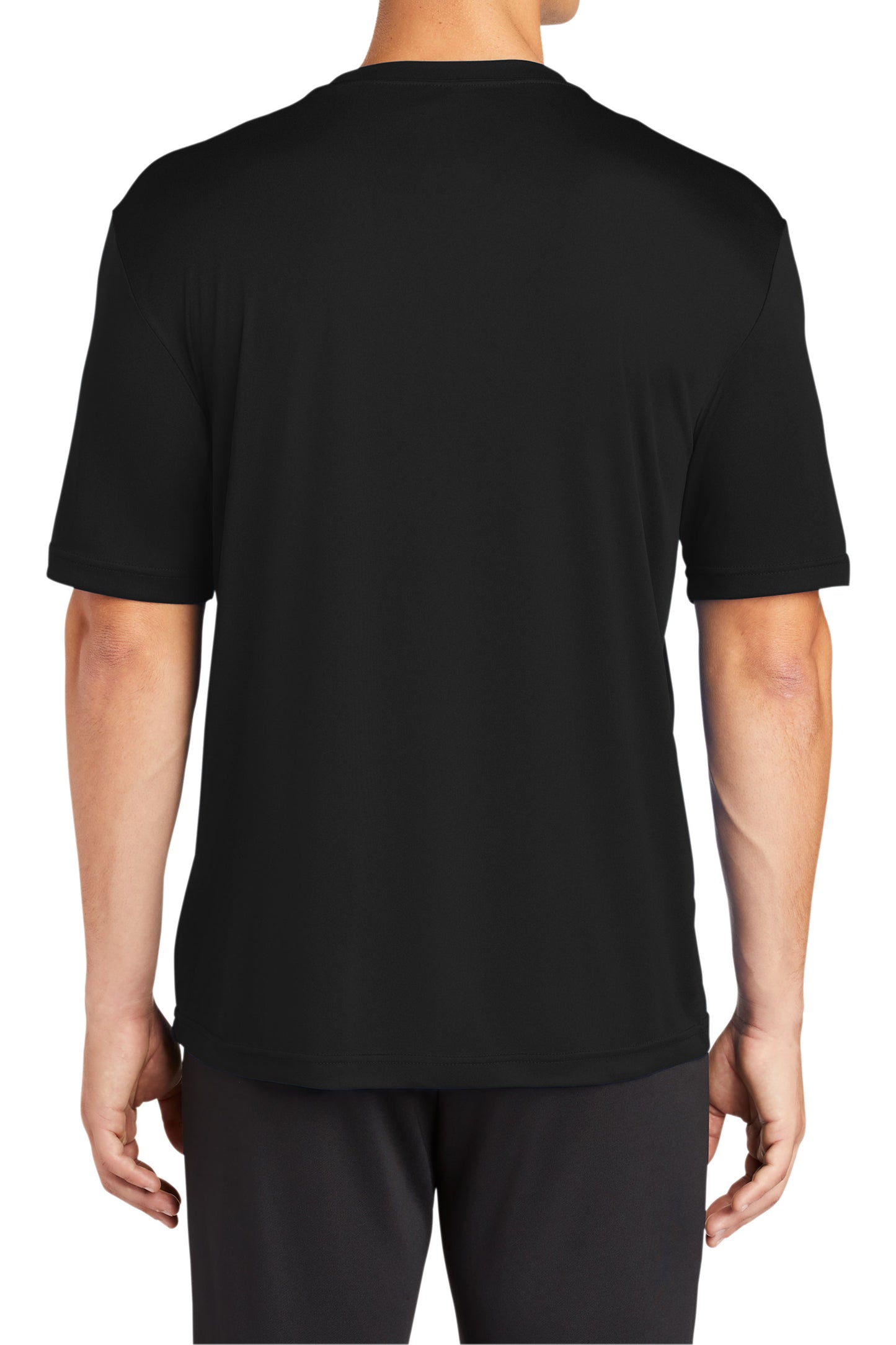 TCTG Team Spirit Athletic Wicking Short Sleeve Tee – College, Sports, High School & Fan Apparel - Black